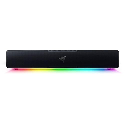 Razer Leviathan V2 X PC Soundbar with Full-Range Drivers - Compact Design - Chroma RGB - USB Type C Power and Audio Delivery - Bluetooth 5.0 - for PC, Laptop, Smartphones, Tablets & Nintendo Switch - V2 X