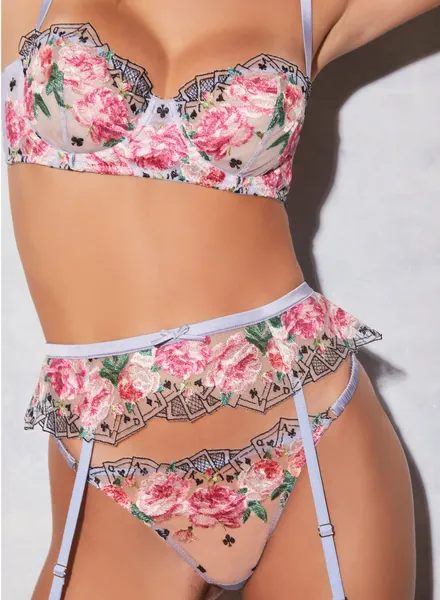 Card Embroidery Thong | pastel sky / 1