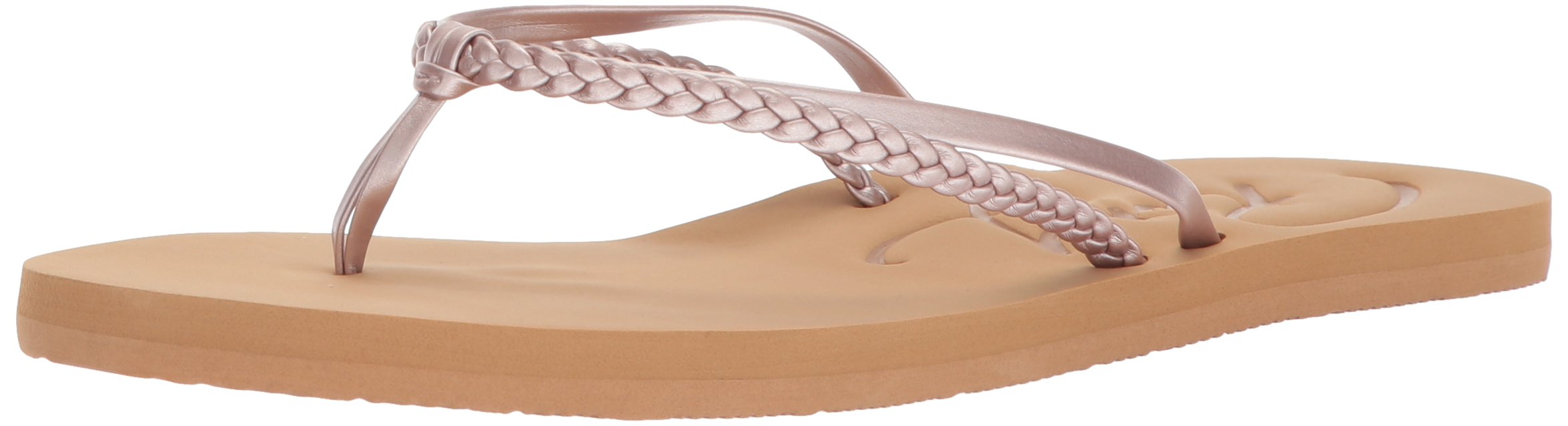 Roxy Women's Cabo Flip Flop Sandal - 6 Rose Gold