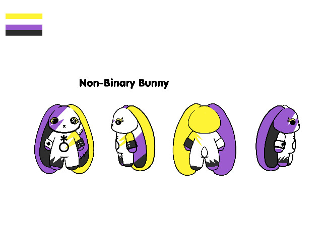 Plushie Dreadfuls -Non Binary Rabbit - Plush Stuffed Animal | Default Title