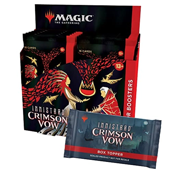 Magic: The Gathering Innistrad: Crimson Vow Collector Booster, 12 Packs & Box Topper