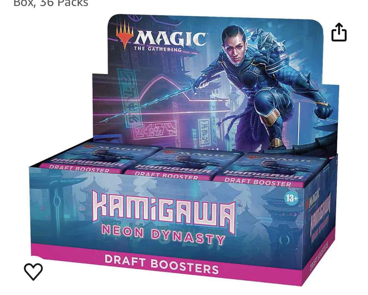 Magic The Gathering Kamigawa: Neon Dynasty 3-Booster Draft Pack & 2022 Starter Kit, 2 Ready-to-Play Decks, 2 MTG Arena Code Cards, Multicolor (D05660000)