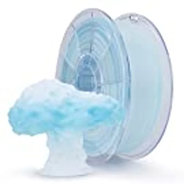 ZIRO 3D Printer Filament,Translucent PLA Filament 1.75mm,Multicolor Rainbow PLA Filament,1KG/2.2lb,Season Series - Winter