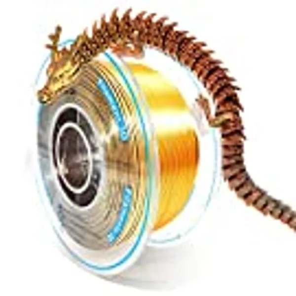 YOUSU Tricolor PLA Filament Triple Color Coextrusion PLA Filament 1.75mm (± 0.03 mm), Multicolor 3D Printer Filament for 3D Printer & 3D Pen, Silk PLA Gold/Copper/Black