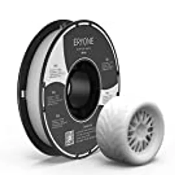 ERYONE TPU Filament 1.75mm for 3D Printer, +/-0.05mm, 0.5kg (1.1 LBS) / Spool, White