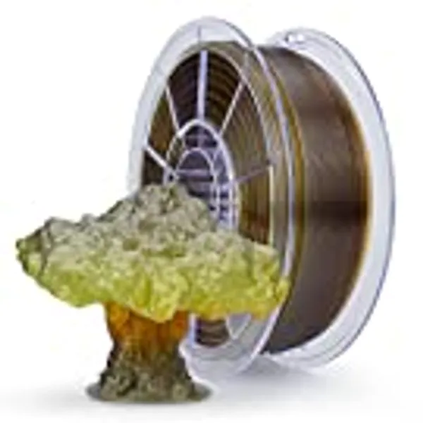 ZIRO 3D Printer Filament,Translucent PLA Filament 1.75mm,Multicolor Rainbow PLA Filament,1KG/2.2lb,Season Series - Autumn