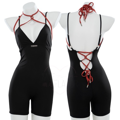 Kill Shibari Spiked Bodysuit - Black / M/L