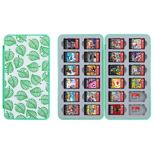 Vicloon Game Card Case Switch for Nintendo Switch, Game Card Holder Game Storage with 24 Cartridge Slots, Switch Games Holder case for Switch Game Card & SD Card Storage for Travel Carrying Case