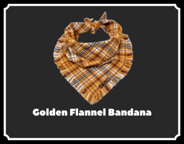 Golden Flannel Bandana