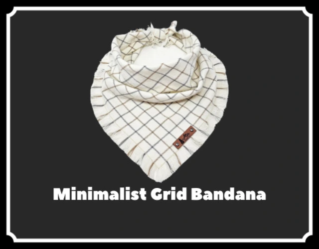 Minimalist Grid Bandana