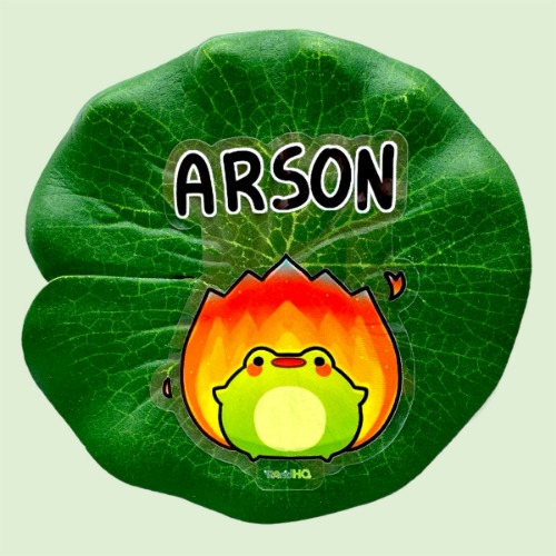 Arson Frog Sticker