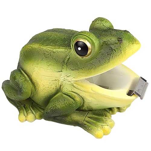 Tree Frog Tape Dispenser, Office Desk Accessory Gifts, 5.5" x 4" x 3.75"