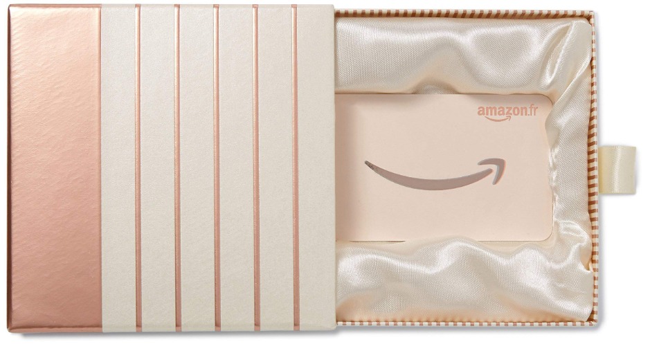 Carte cadeau Amazon.fr - Coffret Cadeau Rose doré