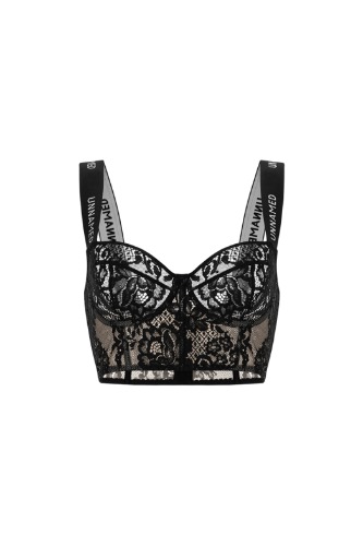 Sicilia Black Corsage Bra - EU 80C / US 36C / Black