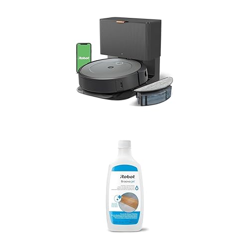 iRobot® Roomba Combo® i3+ (3574) Self-Emptying Robot Vacuum & Mop, Clean by Room with Smart Mapping, Empties Itself for Up to 60 Days, Alexa, Personalized Cleaning with Cleaning Solution - Roomba Combo i3+ (3574) w/Cleaning Solution