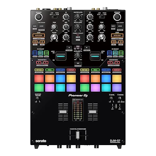 PIONEER PRO DJ DJMS7 PIONEER 2 CH PERFORMANCE DJ MIXER Black
