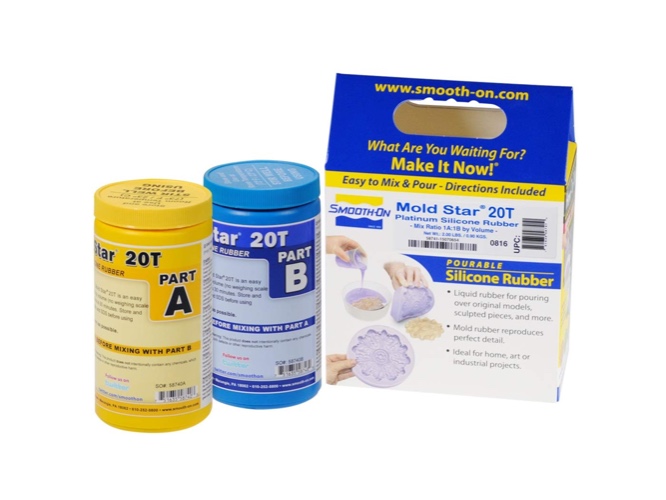 Mold Star 20T - 1A:1B Mix By Volume Translucent Platinum Silicone Rubber - Pint Unit - Pint Unit