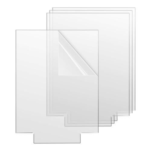 4PCS Acrylic Sheets for Light Base, Gartful Clear Cast Plexiglass Board, 0.16"(4mm) Thick Plastic Glass Panel with Protective Film for LED Light Base, Table Sign, DIY Display Project, Rectangle - 4mm Thick Rectangle