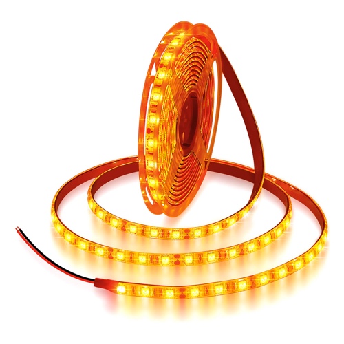 ALITOVE Orange LED Strip Light 16.4ft 5050 SMD 5M 300 LEDs Waterproof IP65 12V DC for Home Hotels Clubs Shopping malls Cars Lighting - Orange-WH 5m