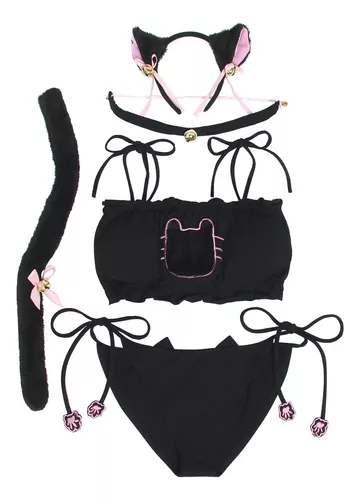 Babydoll Lencería Erótica de Gato