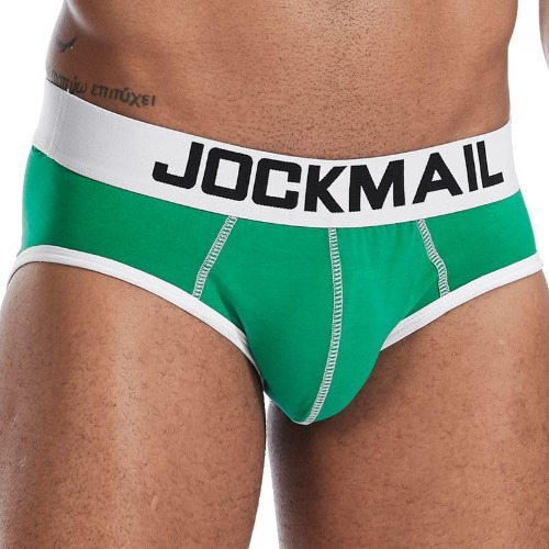 JOCKMAIL - Calzoncillos para hombre, de algodón, clásicos, transpirables, cómodos - XL - Verde