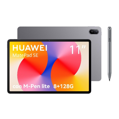 HUAWEI MatePad SE 11, 8G+128G, Tablet M-Pencil Incluido, Pantalla FullView de 11”, Superbatería de 7700 mAh, Wi-Fi/Bluetooth, Gris - Gris