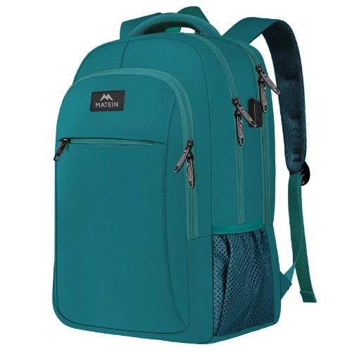 MATEIN Mochila Laptop, Mochila para Hombre y Mujer para Computadora de 15.6 Pulgadas, Mochila de Viaje Viral Antirrobo, Mochila Escolar para Universitaria - 15.6 pulgadas - Turquesa