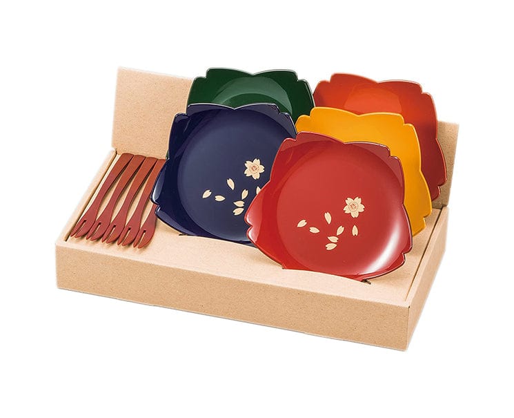 Japanese Cherry Blossom Plate & Fork Set | Default Title
