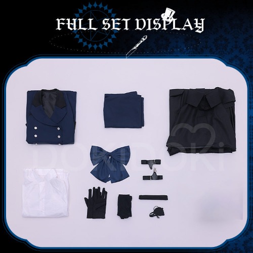 【Size S-3XL】DokiDoki-SR Anime Black Butler Cosplay Ciel Phantomhive Costume | Costume Only-S-Order Processing Time Refer to Description Page