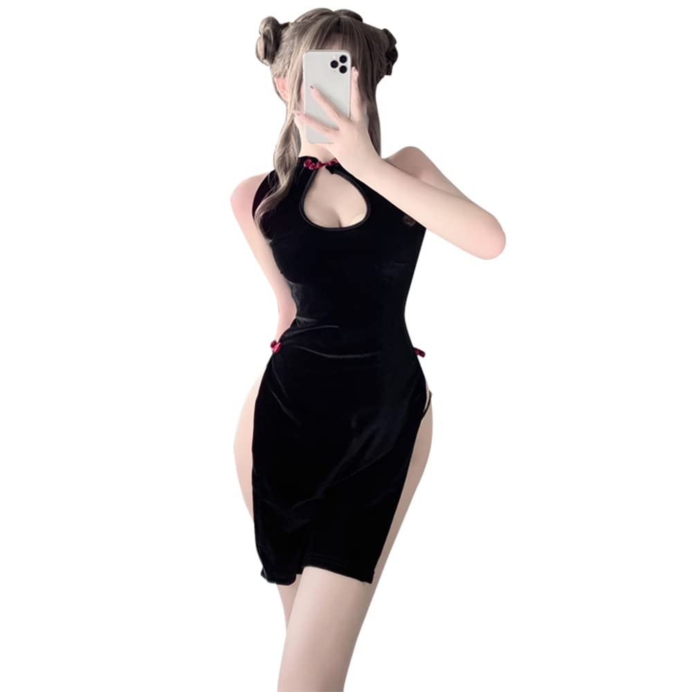 Women's Chinese Cheongsam Cosplay Sexy Nightdress Anime Lingerie Pajamas