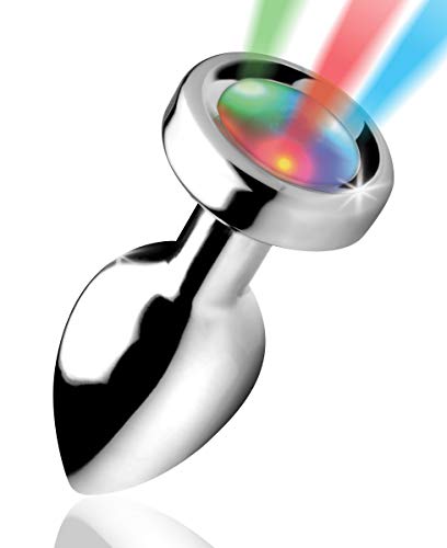 Light Up Anal Plug - Small - Aluminum - Small