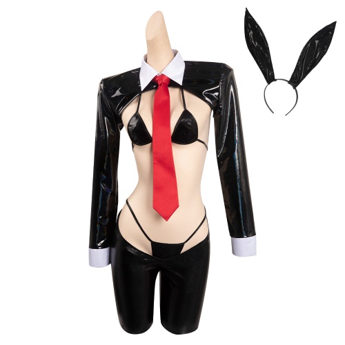 Bunny Sexy Cosplay Set Girl Cosplay Costume Outfits Halloween Carnival Suit Ear Tail Necktie Accessories Role Play For Adult