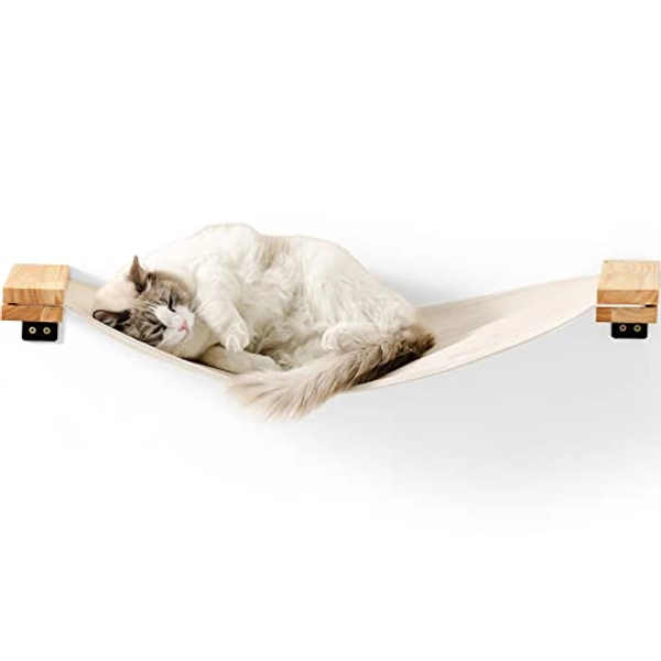 FUKUMARU Cat Wall Furniture, 34 x 13 inch Cat Hammock for DIY Cat Wall Shelves and Cat Window Perch, for Most Kitten, Medium and Large Cats