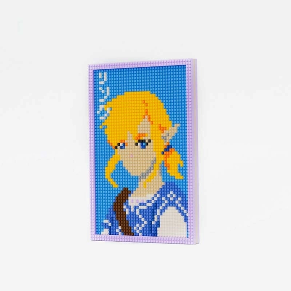 DIY Zelda Mini Blocks BOTW Link Figure Pixelated Zelda Portrait Cool Zelda Gifts - Link