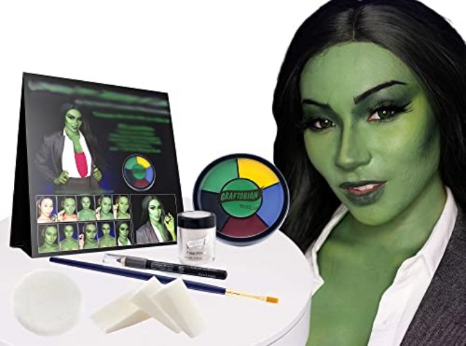SheHulk Makeup - Jen: Attorney at Law She Hero Makeup Kit - Green Superhero Makeup