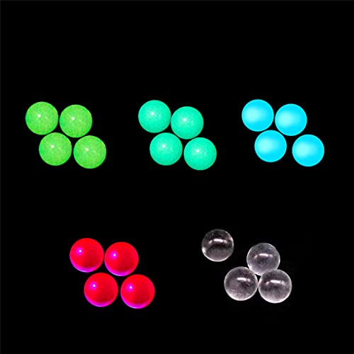 Aoheuo 6mm Color Mixing Quartz Balls UV Reactive Pearls American Glass (20pcs) - 20pcs