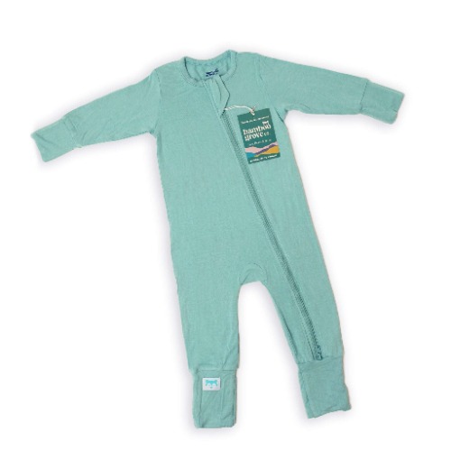 Long-Sleeve Bamboo Rompers | Aquifer / 0-3 months