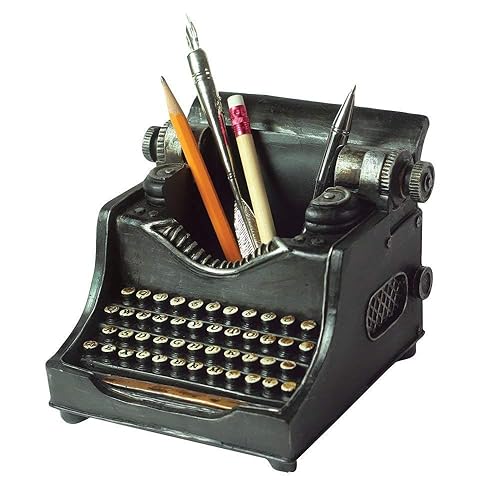 Vintage Typewriter Desk Organizer Pencil Holder for Desk Office Desk Accessories Desk Pencil Holder Retro Gift Vintage Desk Decor Desk Accessories