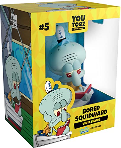 Bored Squidward, 4.4" Bored Squidward Collectible Figure, High Detailed Youtooz Spongebob Squarepants Collection Based on Cartoon TV Series and Funny Internet Meme