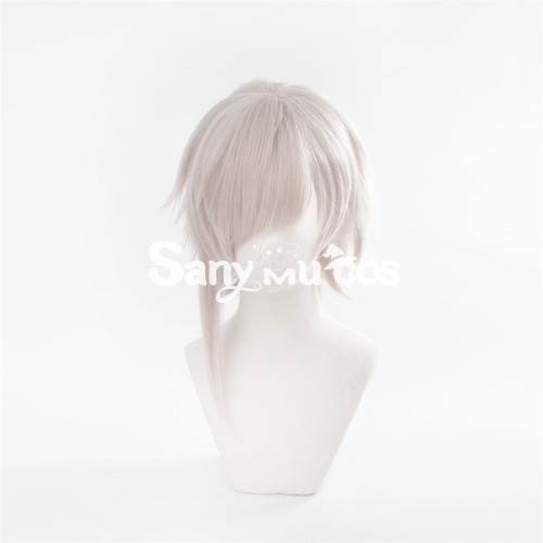 【In Stock】Anime Bungo Stray Dogs Cosplay Nakajima Atsushi Silver Short Cosplay Wig