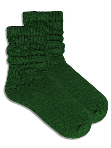 Hunter Green Slouch Socks (Adult Medium) - Hunter Green / Medium