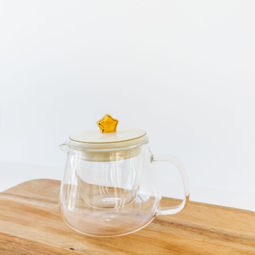 Glass Teapot (Moon, Heart, Star) - Star