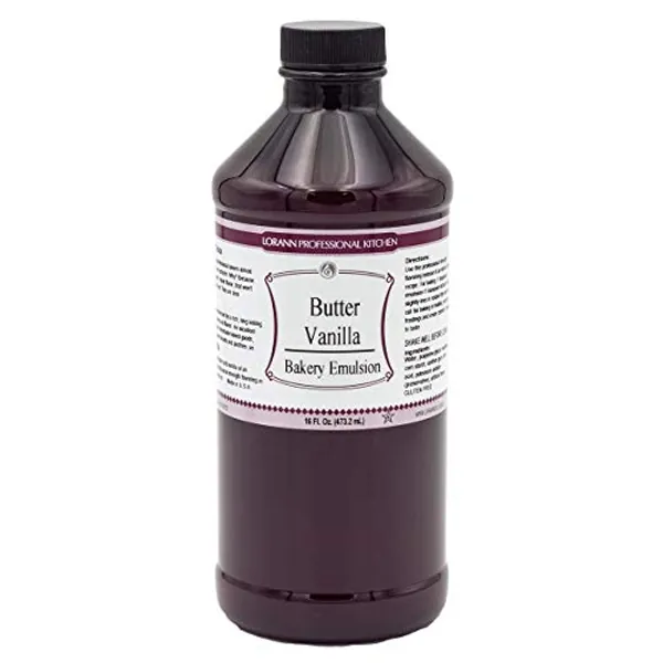 LorAnn Butter Vanilla Bakery Emulsion, 16 ounce bottle