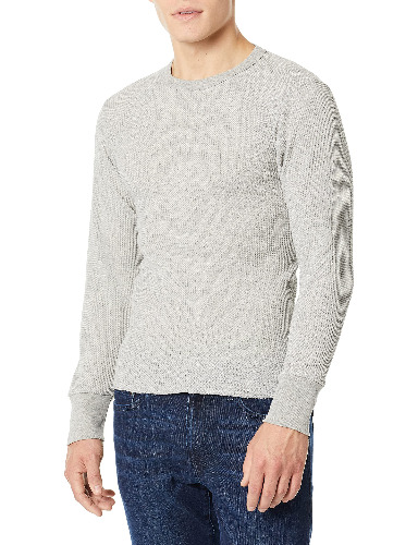 INDERA Traditional Long Johns Thermal Long-Sleeve, Men - Medium - Heather Grey