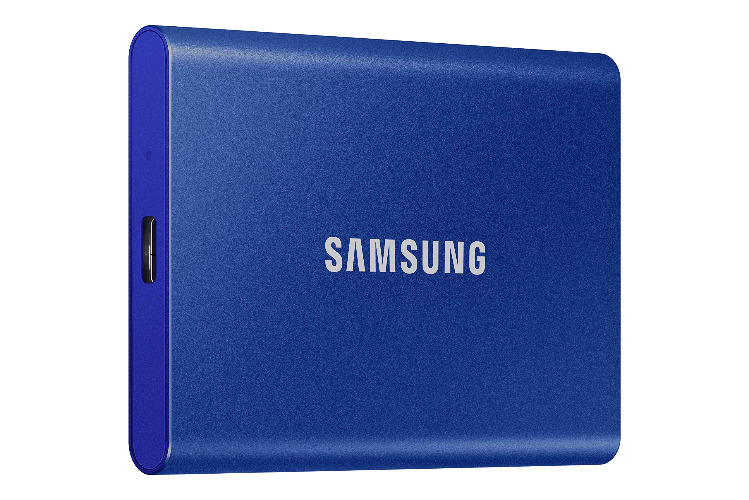 SAMSUNG SSD T7 Portable External Solid State Drive 1TB, Up to USB 3.2 Gen 2, Reliable Storage for Gaming, Students, Professionals, MU-PC1T0H/AM, Blue - 1TB - Blue
