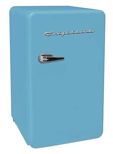 FRIGIDAIRE EFR372-BLUE 3.2 Cu Ft Blue Retro Compact Rounded Corner Premium Mini Fridge - Blue - Fridge