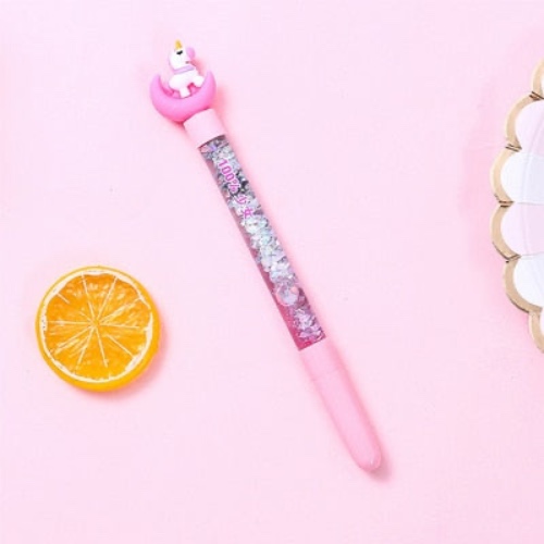 Glitter Unicorn Gel Pens - Pink