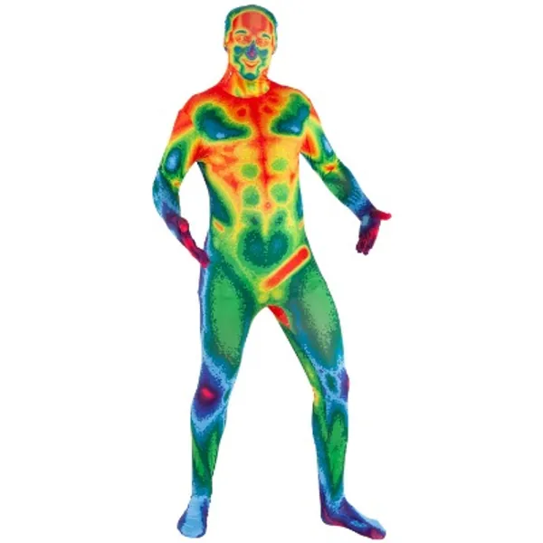 Morphsuits Infrared Camera Multicoloured Halloween Costume for Adults - X-Large