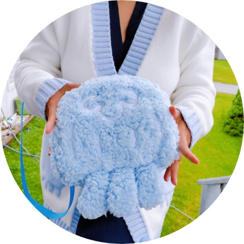 Aurelia aurita Plush Bag