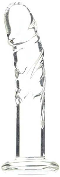 Spartacus Blown Medium Realistic Glass Dildo, Clear - Medium (Pack of 1)